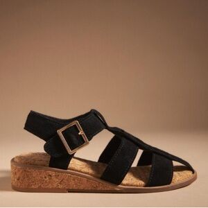 NWOT Kelsi Dagger cork wedge suede strap sandals sz 7
